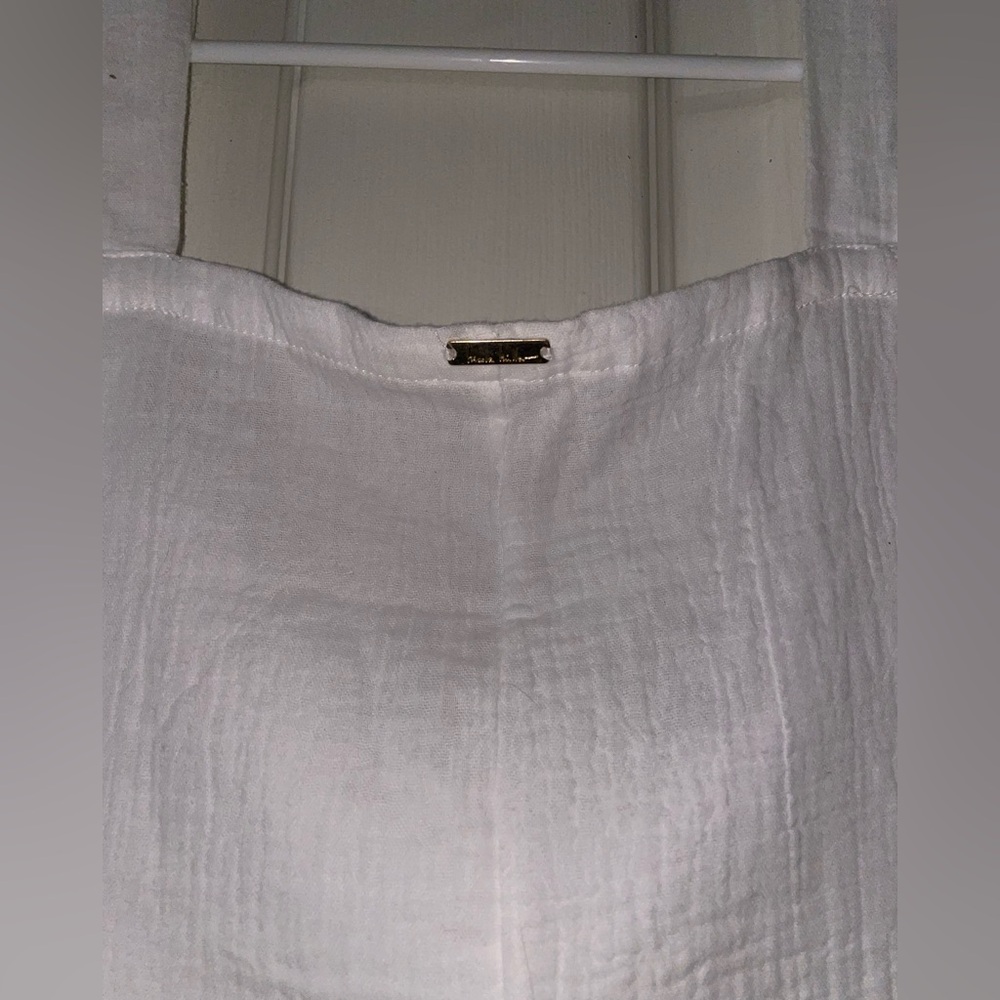 NWT- Nicole Miller Cotton Gauze Cover-Up Romper - Picture 3 of 9